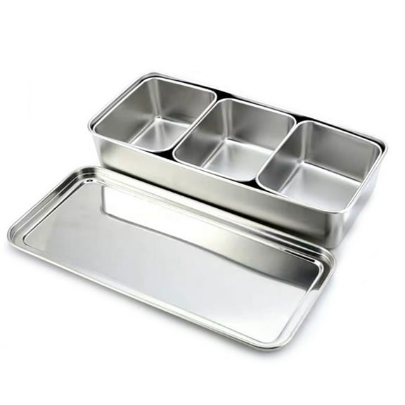 Stainless Steel Seasoning Box Seasoning Box Kitchen Thickened Pizza Making Tool Snack Storage Box Herb Spice Tools