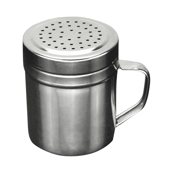 Stainless Steel Seasoning Shaker, 10 Oz Metal Spice Dispenser for Seasoning Salt, Salt Pepper Shaker for Kitchen Cooking BBQ Grilling, Rustproof Portable Refillable Container,Ideal for Shaking Powder