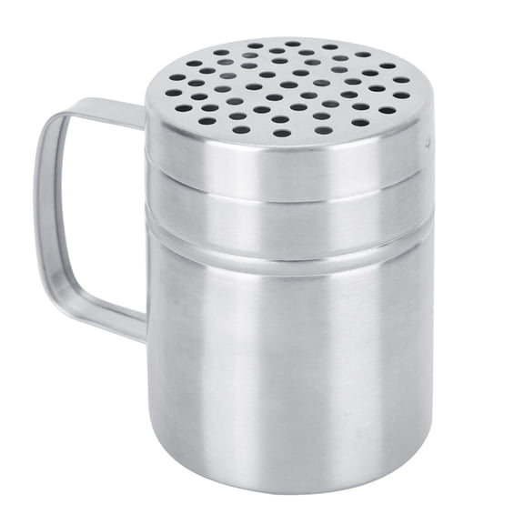 Stainless Steel Seasoning Shaker Bottles Handles and Lids, Spice Shaker Powder Sugar Shaker Popcorn Salt Shaker Condiment Bottle