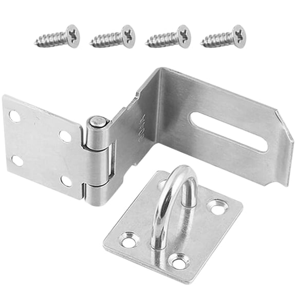 Stainless Steel Security Padlock Flip Locks Locking Gate Door Silver