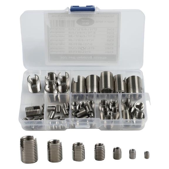 Stainless Steel Self Tapping Thread Inserts 50 Pieces for M3 M5 M6 M8 M10 For M12 Effective Solution for Thread Damage
