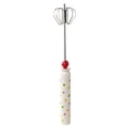 thumbnail image 1 of Stainless Steel Semi-Automatic Egg Beater Whisk, 12 Inch Rotary Hand Mixer for Frothing Milk and Blending Smoothies, Heavy Duty Drink Stirrer for Shakes and Whipping Cream,A, 1 of 8