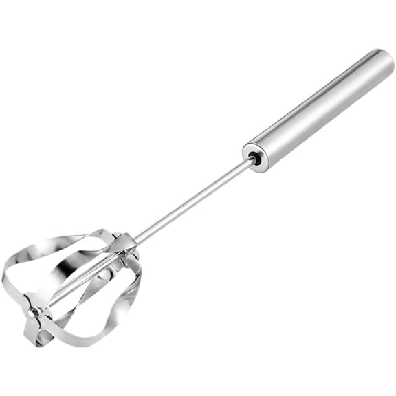 Stainless Steel Semi Automatic Hand Push Whisk for Cooking Kitchen Egg Milk