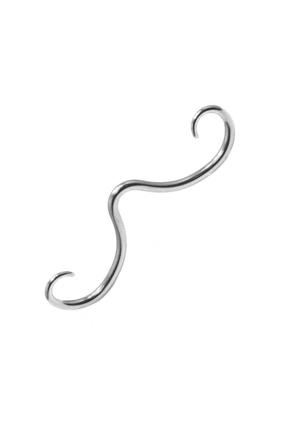 Stainless Steel Septum Mustache Nose Rings Body Piercing Jewelry Septum Piercing Hanger Gift for Women and Men