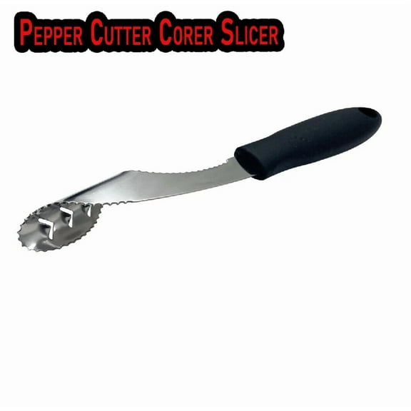 Stainless Steel Serrated Pepper Corer Slicer Kitchen Tool For Vegetables