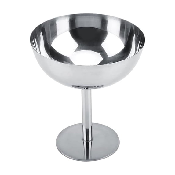 Stainless Steel Serving Dessert Bowl Mini Footed Cups, Sauce Bowls for Salad Fruit Pudding & Yogurt, Small Round Bowls for Snacks Candy & Nuts, 4 Inch Stainless Steel Bowls for Parties,K