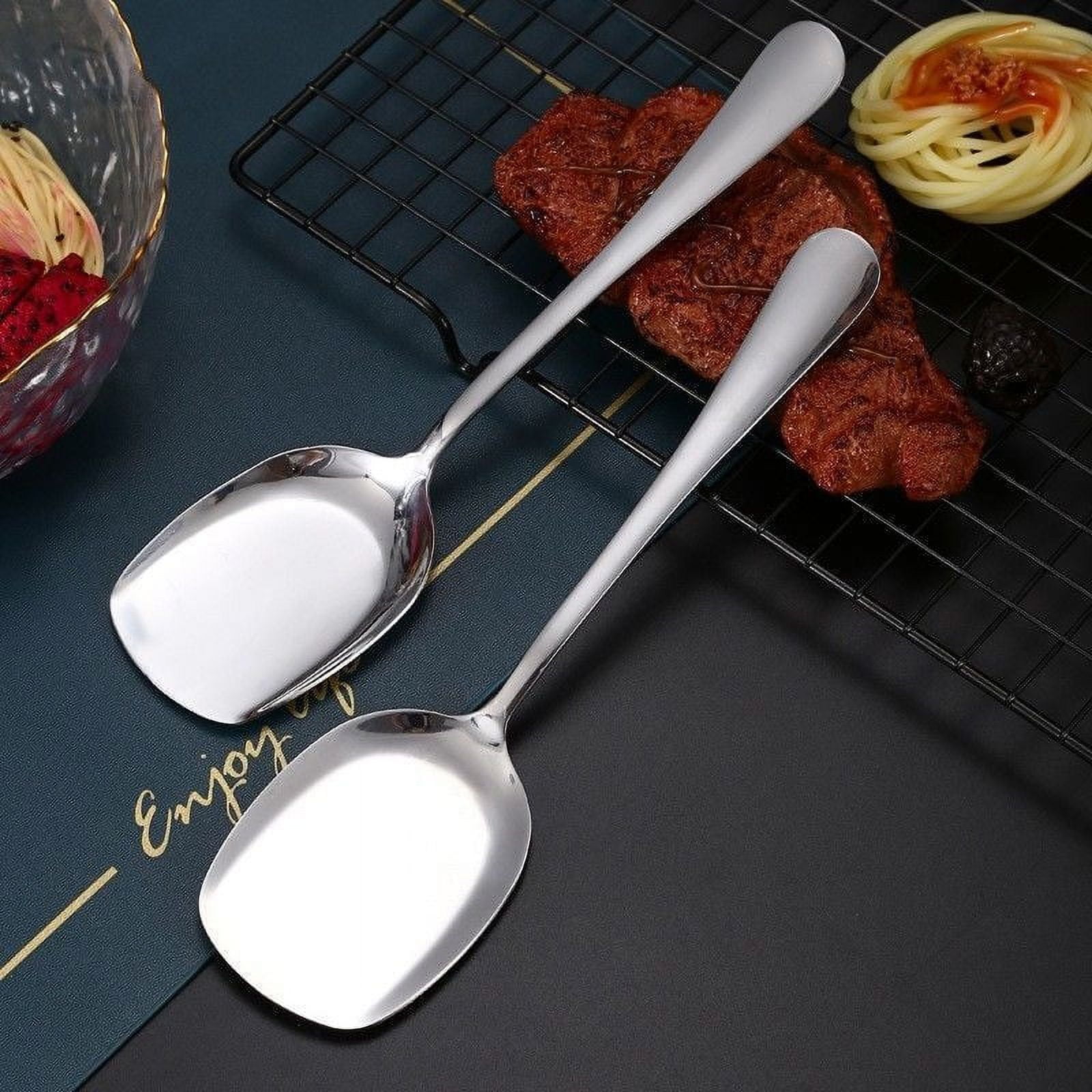 Obstnny Stainless Steel Dinner Spoons - Set Of 12, 8-Inch (20.32 Cm) Length, Mirror Polished