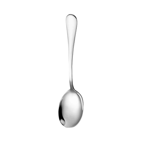 Stainless Steel Serving Spoons, Stainless Steel Serving Utensils, 12 in Solid, Restaurant Catered Events, Silver, Kitchen and Dining, 1 Pc