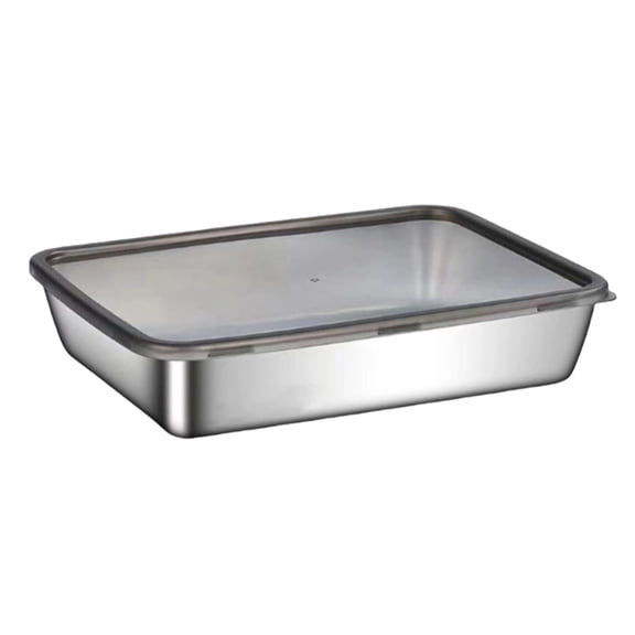 Stainless Steel Serving Trays for Grilling Prep and Serve Trays,BBQ Platter,Grilling Tray for Cooked and Raws