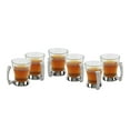 thumbnail image 1 of Stainless Steel Set of 6 Tea/Coffee Cups with Beautiful Two Tone Silver Handle Design, 1 of 2