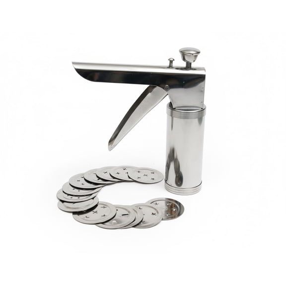 Stainless Steel Sev Sancha | Kitchen Press | Murukku Maker | Chakli Machine | Indian Snack Maker with Regular Jali