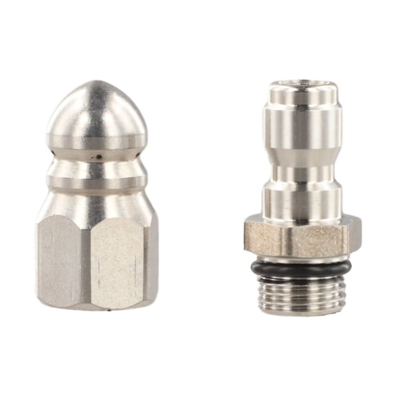Stainless Steel Sewer Jet Nozzle Set With 5000 PSI Pressure For Effective Pipe Cleaning And Blockage Removal for High Pressure Cleaners