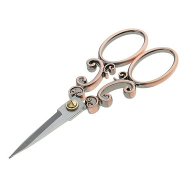Stainless Steel Sewing Scissors cissors for Cross Stitch Dressmaking Fabric Cutting Crafts 13cm Red Bronze
