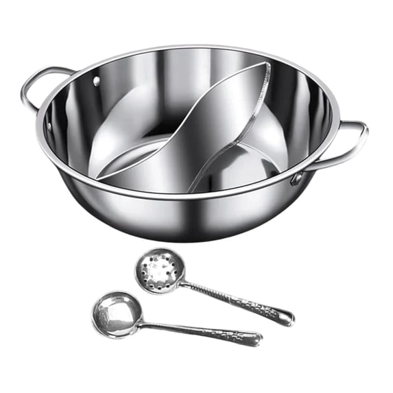 Stainless Steel Shabu Shabu Hot Pot Divider Quick Heat Feature Suitable for Home Party Commercial Setting