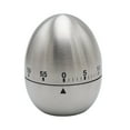 thumbnail image 1 of Stainless Steel Shape Mechanical Kitchen Timer 60-Minute Wind Up Rotating Countdown Timer Batteries, 1 of 10