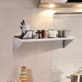 Stainless Steel Shelf 12 in. x 48 in. Wall Mounted Floating Shelving