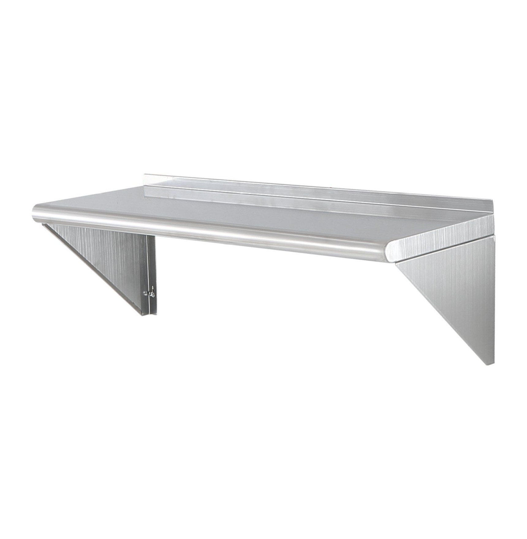 Stainless Steel Shelf 12x36", Wall Mounted Floating Shelves, Heavy Duty