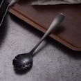 thumbnail image 1 of Stainless Steel Shell Spoon,Sugar Spoon for Tea Coffee Yogurt,Small Dessert Spoons,Black Tiny Spoon, 1 of 9