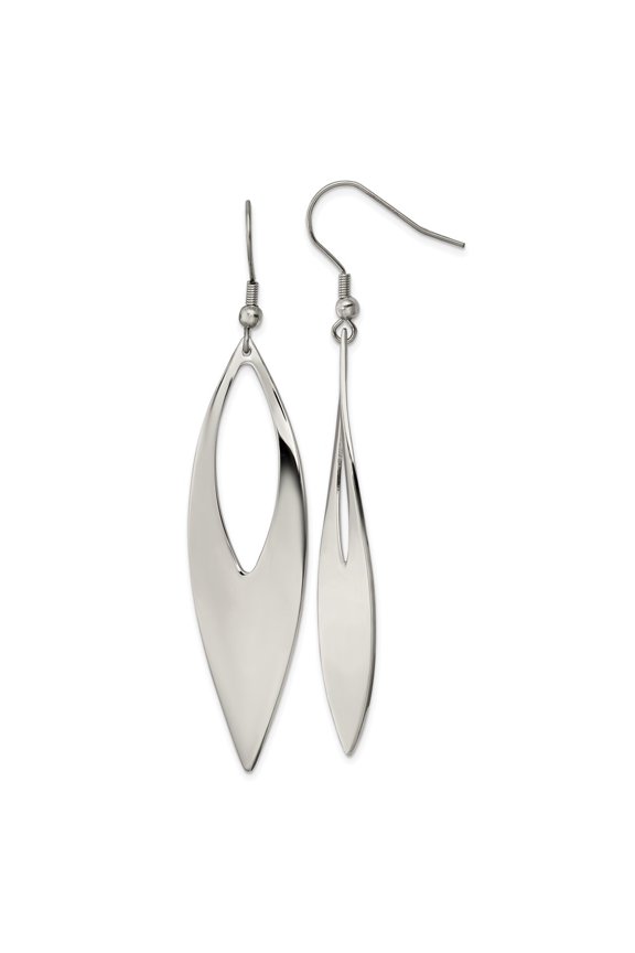 Stainless Steel Shepherd Hook Dangle Earrings Fine Jewelry For Women Gifts For Her