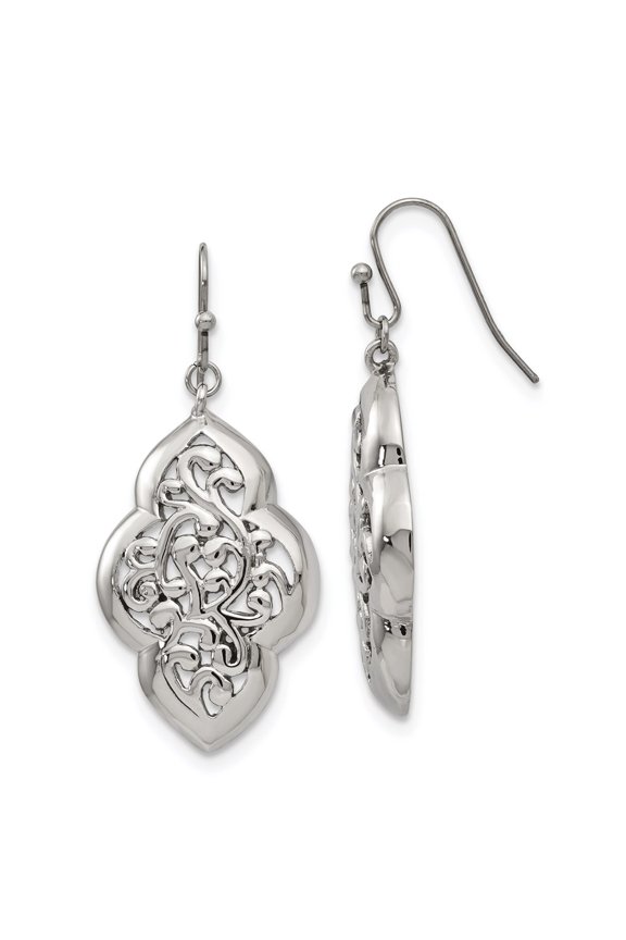 Stainless Steel Shepherd Hook Dangle Earrings Fine Jewelry For Women Gifts For Her