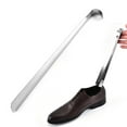 thumbnail image 1 of Stainless Steel Shoe Horn Premium Long Handled Shoe Lifter, With Hanging Hole And Grip, 16.5 Inch Long Shoe Horn for Pregnancy, Men, Women, Seniors and Kids, 1 of 6