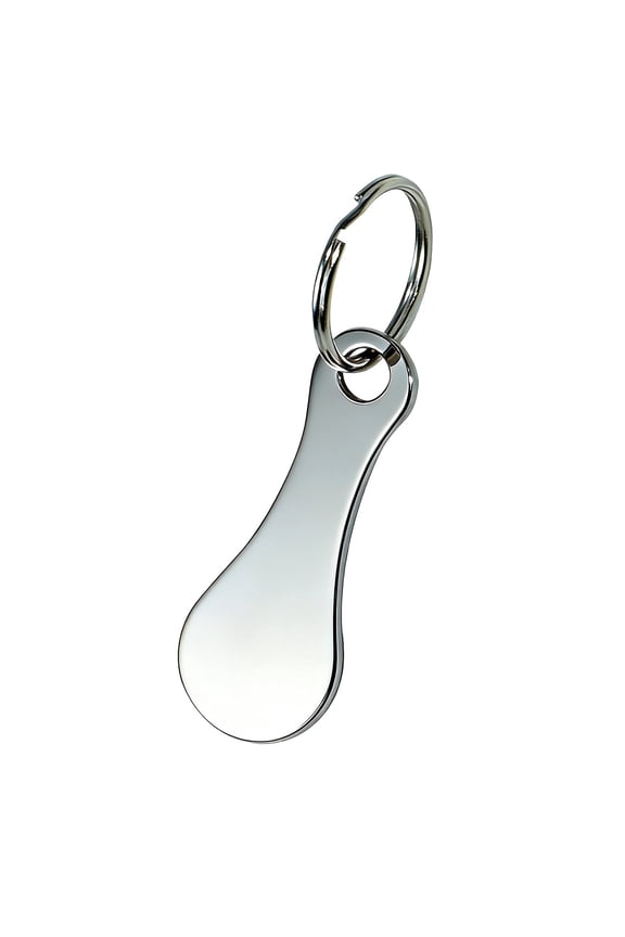 Stainless Steel Shopping Cart Quarter Keychain,Grocery Cart Key Remover,Multifunctional Cart Key,Portable Quarter Holder Keychain for Grocery Shopping Trolley Token,0.87x2.17 inch (Silver)