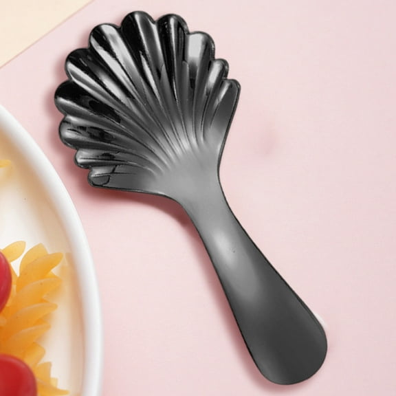 Stainless Steel Short Handle Teaspoons, Small Tea Spoons for Coffee Dessert Kitchen, Stainless Steel Coffee Spoon, Tea Spoon for Desserts, Shell Shaped Cake Spoon, 3.86x1.65 Inch