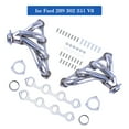 thumbnail image 1 of Stainless Steel Shorty Exhaust Manifold Header for SBC Ford 289 302 351 V8, 1 of 5