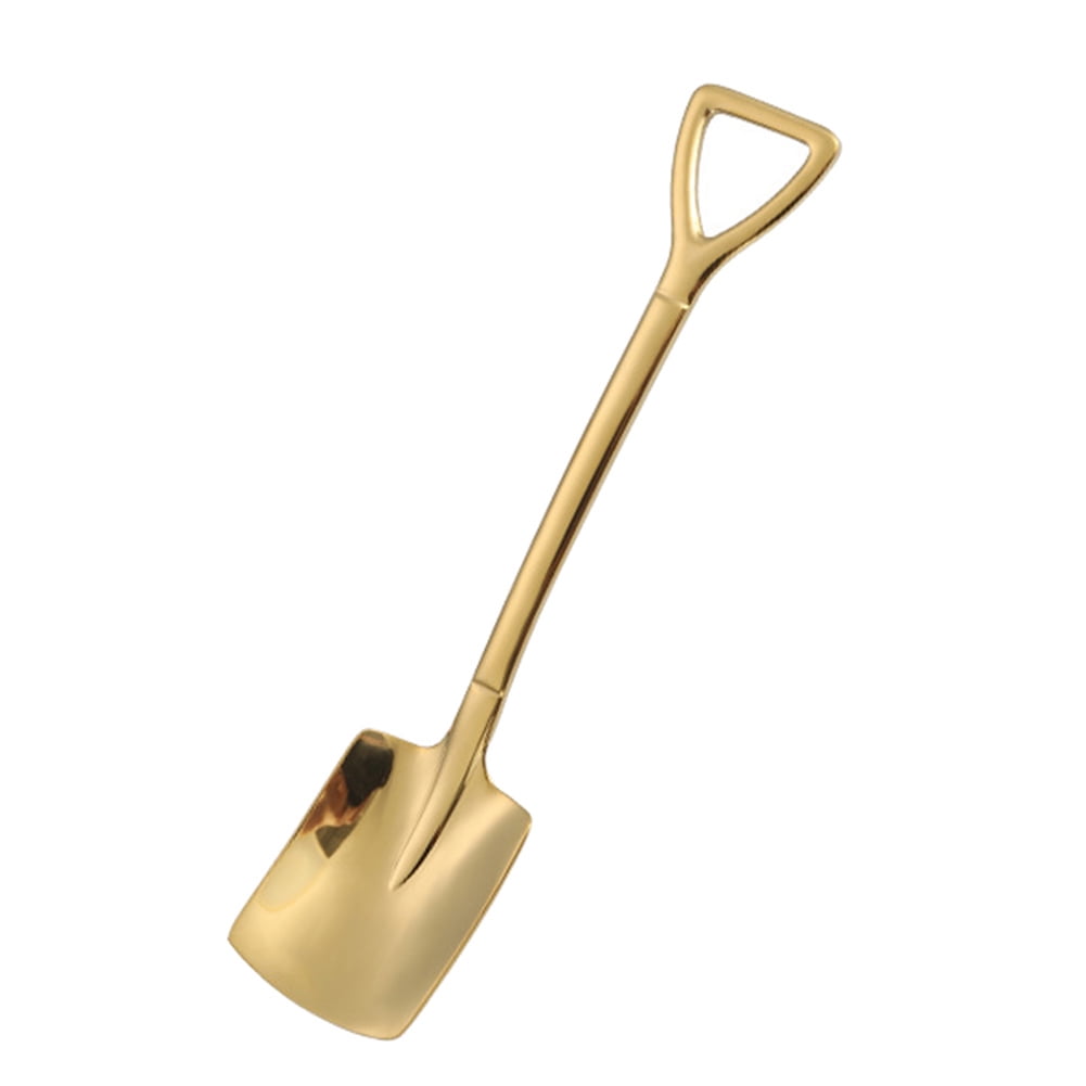 Stainless Steel Shovel Shape Spoon, Gleaming Tea Coffee Sugar Cake ...
