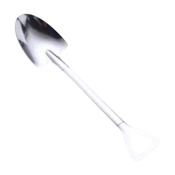 Stainless Steel Shovel Spoons,Creative Dessert Spoons,Ice Cream & Coffee Stir Spoons,Cute Mini Shovel Shape Spoons for Cake,Yogurt,Home & Restaurant