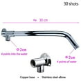 thumbnail image 1 of Stainless Steel Shower Arm Bottom Hose Wall Mounted Shower Head Extension Arm, 1 of 13