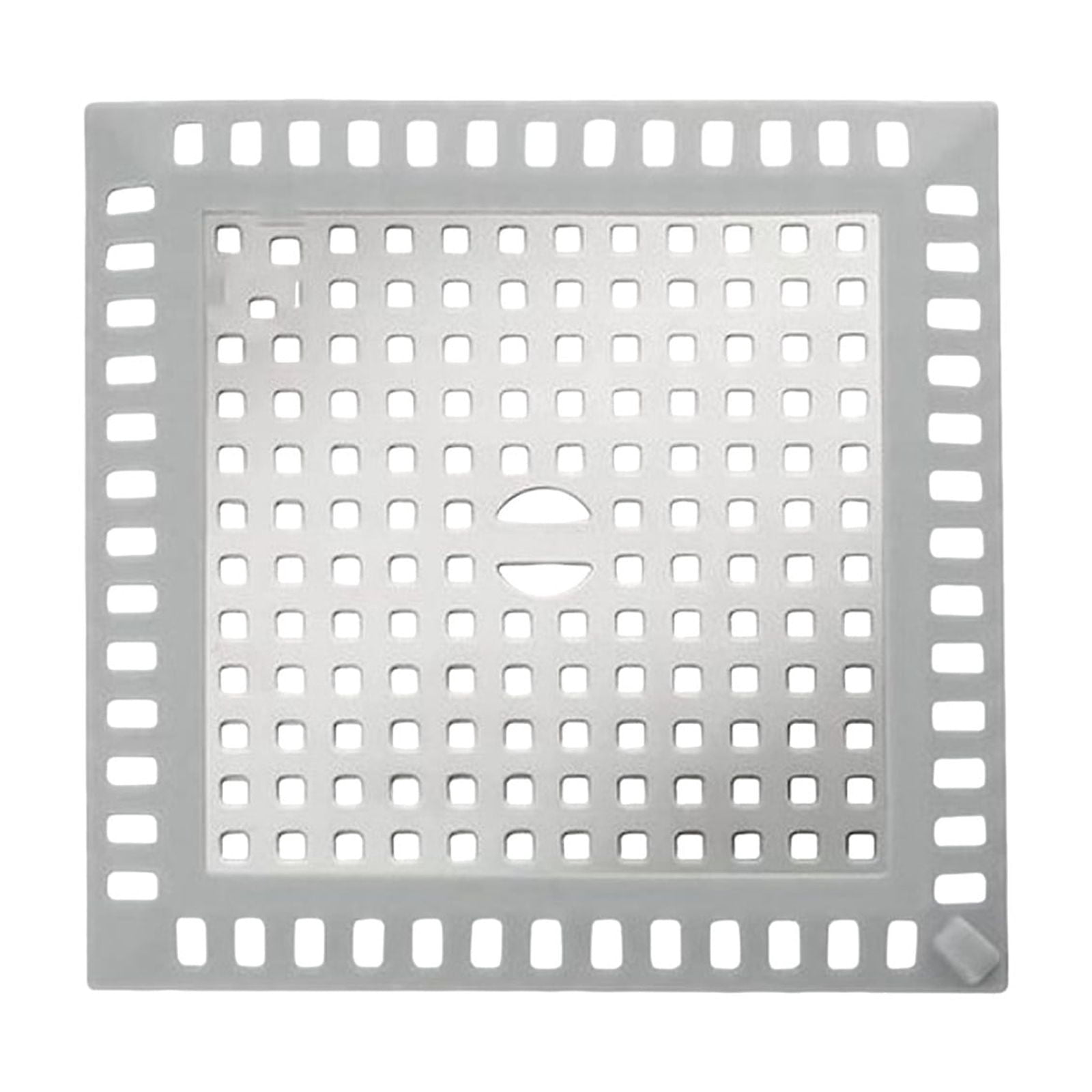 Stainless Steel Shower Drain Catcher Hair Collector 49 X 49 Inches Square Bathroom Cover For Efficient Water Flow