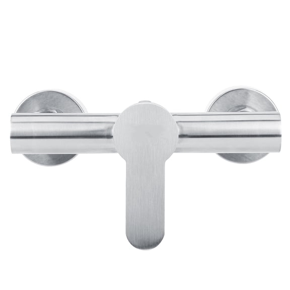 Stainless Steel Shower Faucet Bathroom Mixer Hot Cold Water Tap G1/2in for Home Bath, 7.7x3.9x3.9 inches / 19.5x10x10 cm