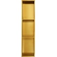 thumbnail image 1 of Stainless Steel Shower Niche 3-Tier Recessed Wall Storages for Shower Room No Tile Needed Rectangular Cabinet for Bathroom Storage (35.98 * 3.94 * 7.99 in, Gold), 1 of 17