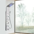 thumbnail image 1 of Stainless Steel Shower Panel Rain&Waterfall Tower Massage Jets Brushed Nickel, 1 of 7