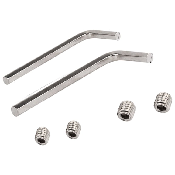 Stainless Steel Shower Risers Pipe Base Set With 2 Wrenches And 4 Top Screws for Secure Installation Pipe Base Fasteners