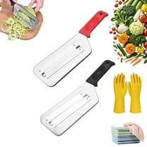 Stainless Steel Shredder Knife, Stainless Steel Cabbage Shredder, Cabbage Chopper Shredder for Slicing, Grating & Shredding - for Sauerkraut, Coleslaw, Vegetables - Sharp Blades(2Pcs/All)