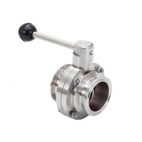 Stainless Steel Shut Off Flows Controller Sanitary Clamp Butterfly Valves