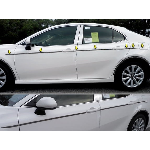 Stainless Steel Side Accent Trim 13Pc Fits 2018-2020 Toyota Camry AT18130 QAA