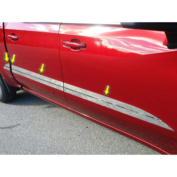 Stainless Steel Side Trim 8Pc Fits 2019-2020 Chevrolet Silverado AT59170 QAA