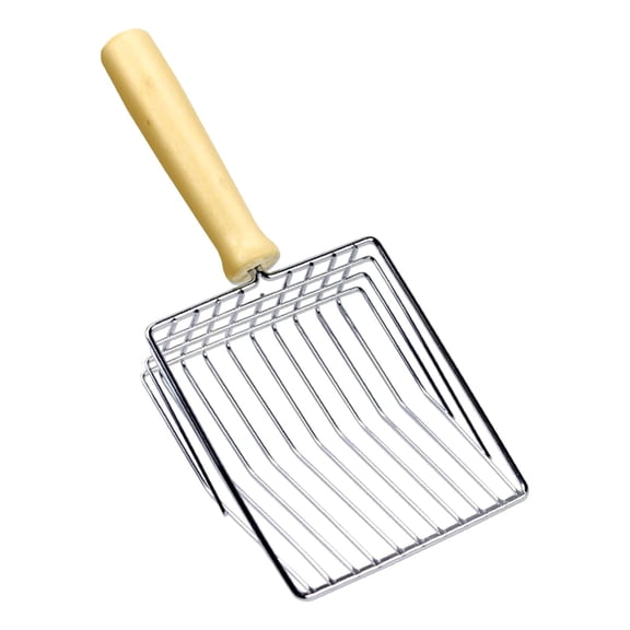 Stainless Steel Sifting Scoop with Fine Mesh for Small Animal and Reptile Litter Cleaning