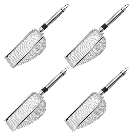 Stainless Steel Sifting Shovel for Gardening Includes Multiple Mesh Options
