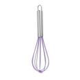 thumbnail image 1 of Stainless Steel Silicone Whisk - Durable Hand Mixer for Eggs, Cake Batter, Pancakes, Sauces & Cream - Dishwasher Safe Easy Clean Kitchen Tool with Hanging Loop, 1 of 5