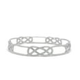 thumbnail image 1 of Stainless Steel Silver Celtic Infinity Knot Bangle Bracelet, 1 of 6