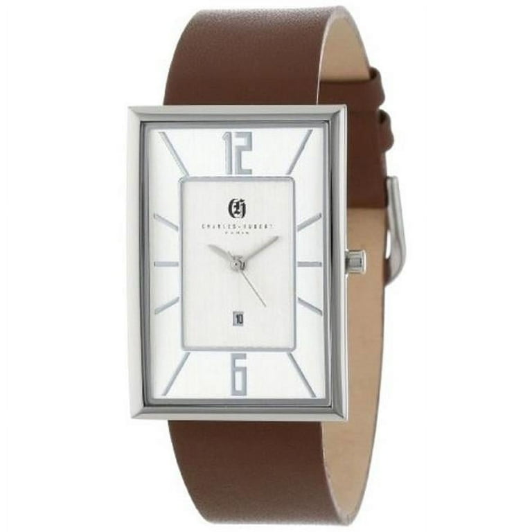 Stainless Steel Silver Dial Rectangle Quartz Watch - Walmart.com