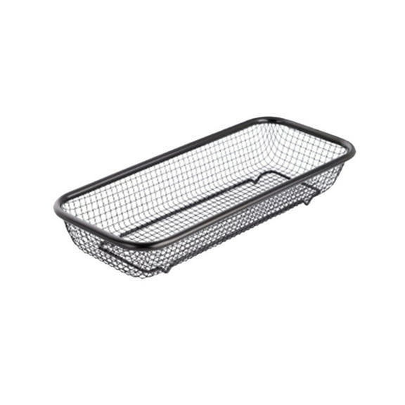 Stainless Steel Silverware Organizer Tray - Dishwasher Safe Cutlery Storage for Kitchen Utensil Management - Black