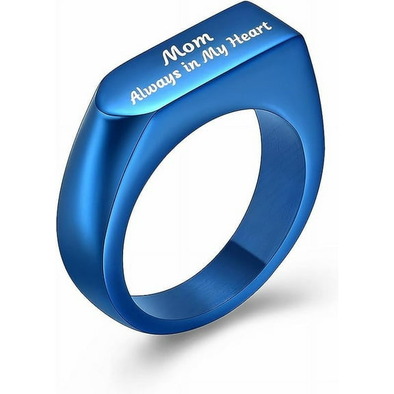 Stainless Steel Simple Style Cremation Urn Ring for Ashes for Women Waterproof Locket Rings Memorial Jewelry Cremation Jewelry Urn Ring