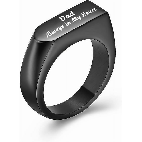 Stainless Steel Simple Style Cremation Urn Ring for Ashes for Women Waterproof Locket Rings Memorial Jewelry Cremation Jewelry Urn Ring