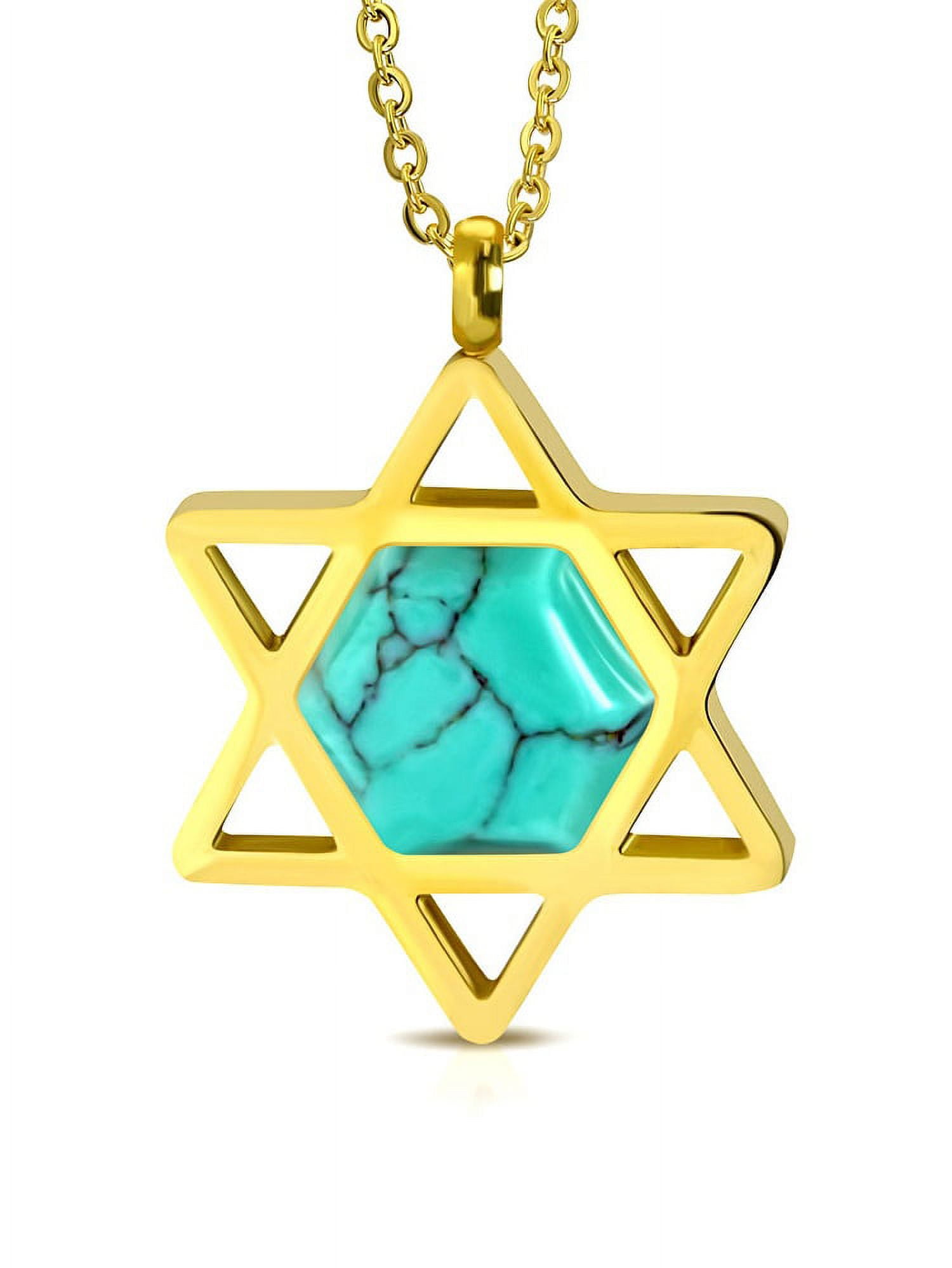 Turquoise star hot sale of david