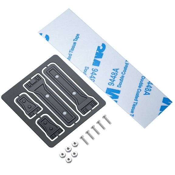 Stainless Steel Simulation Tailgate Door Hinge Decoration Sheet for TRX-4 TRX4 Bronco 1/10 RC Crawler Car Model Parts